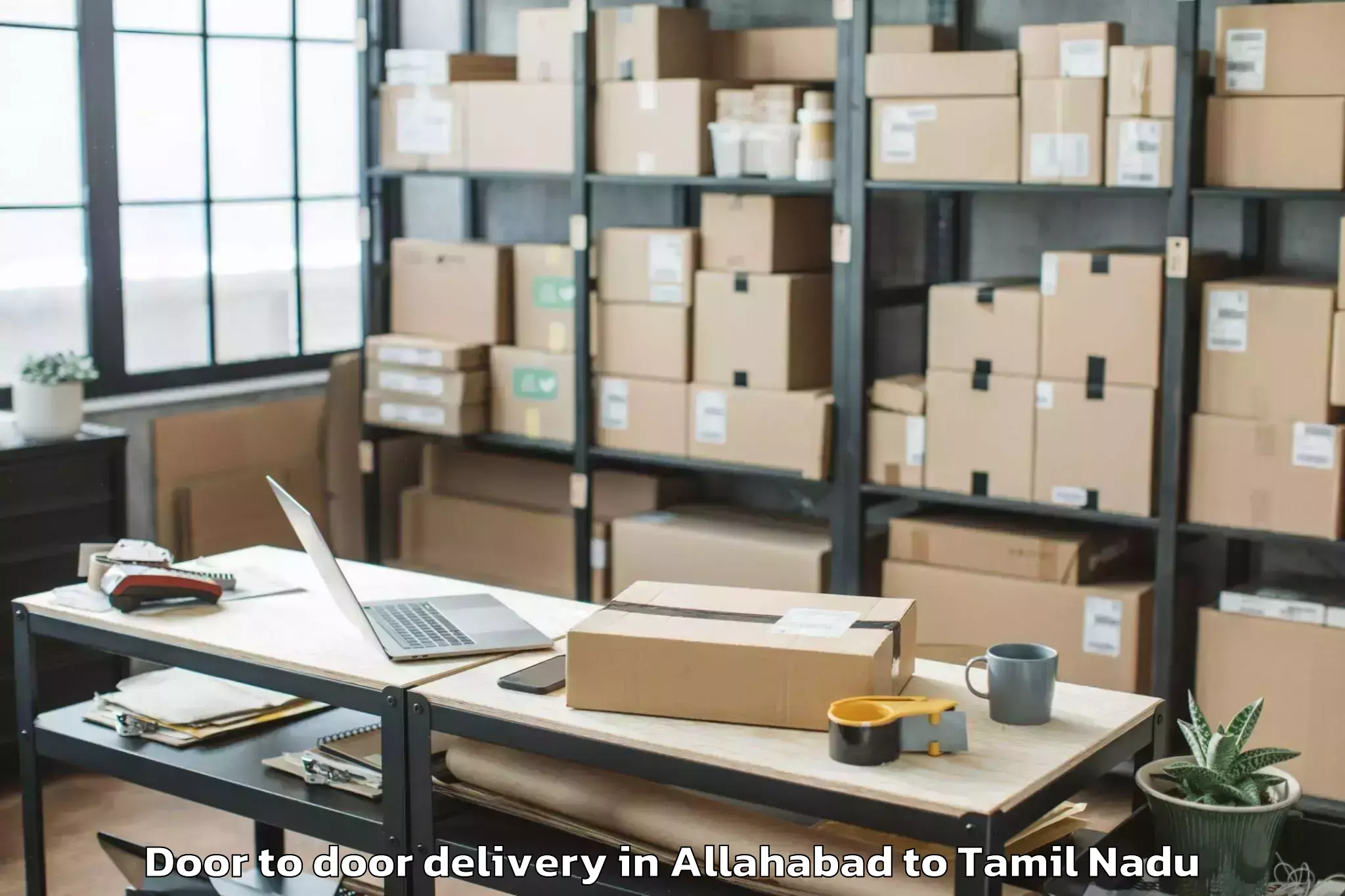 Leading Allahabad to Thanjavur Airport Tjv Door To Door Delivery Provider